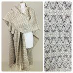 50% OFF - 100% Wool Mexican Poncho with Integrated Scarf