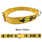 80cm Hand Made Embroidered Leather Mexican Dog Collar XL (63-73cm neck)