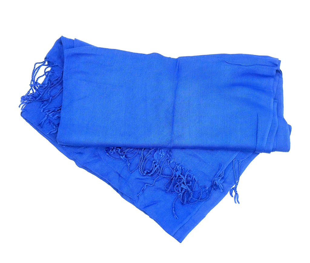 (End of line) Pashmina/Scarf 170cmx65cm - Blue