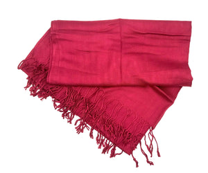 (End of line) Pashmina/Scarf 170cmx65cm - Burgundy