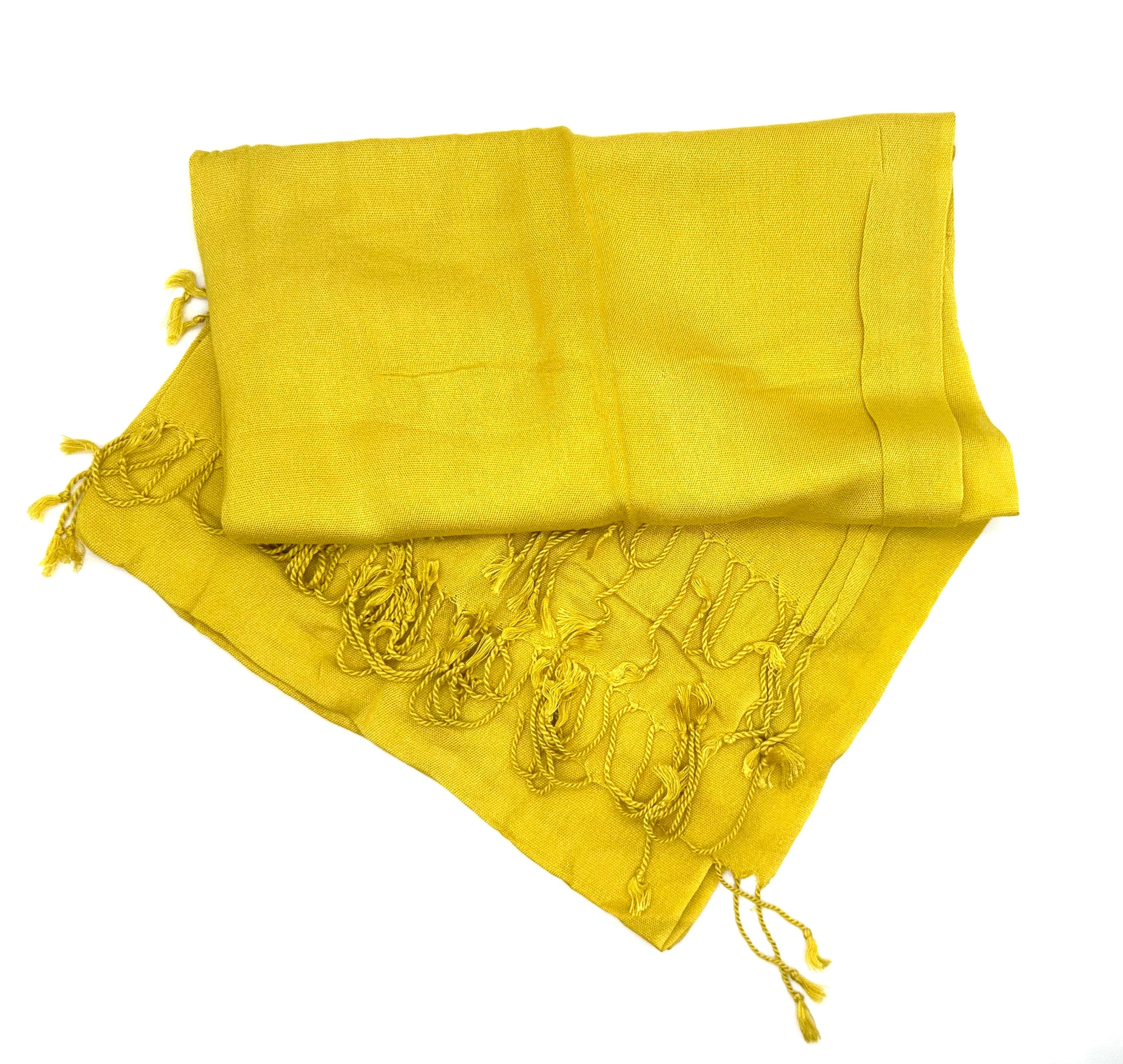 (End of line) Pashmina/Scarf 170cmx65cm - Mustard