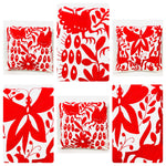 Exquisite Hand Embroidered Otomi Cushion Cover - Red (45x45cm)