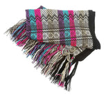 Multicolour Classic Artisanal Mexican Rebozo Shawl (195cmx67cm)