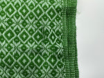 (Seconds) Diamond Pattern Classic Artisanal Mexican Rebozo Shawl (195cmx67cm) - Green