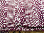 (Seconds) Premium Quality 2.1m (6ft 10in) 100% Cotton Mexican Rebozo (210cm x 65cm) - Burgundy