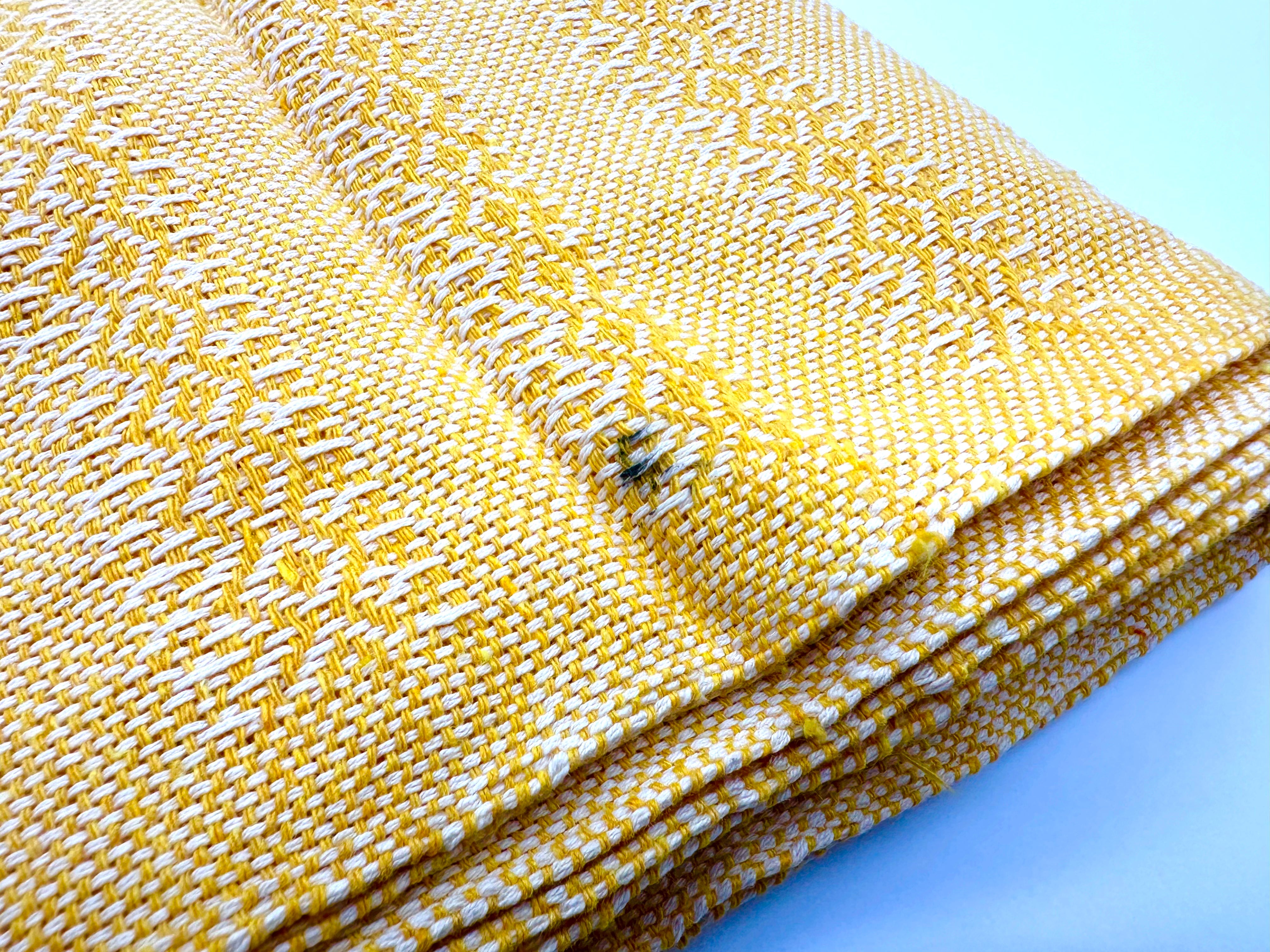 (Seconds) Premium Quality 2.1m (6ft 10in) 100% Cotton Mexican Rebozo (210cm x 65cm) - Yellow