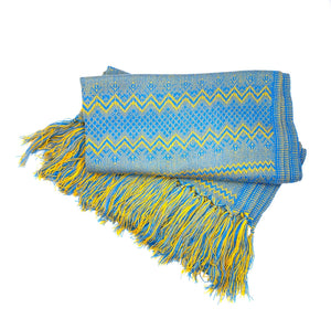 ZigZag Pattern Classic Artisanal Mexican Rebozo Shawl (195cmx67cm)